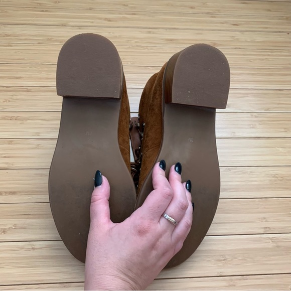 RARE Jeffrey Campbell Free People Brown Suede Lace Up Hiking Boots 8 NWT - Picture 3 of 5